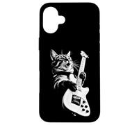 Carcasa para iPhone 16 Plus Rock Cat Playing Guitar - Funny Guitar Cat