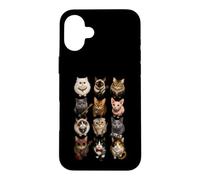 Carcasa para iPhone 16 Plus Rock Star Cats Punk Band Kittens Rock'n Roll Regalos Divertidos