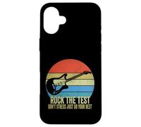 Carcasa para iPhone 16 Plus Rock The Test Don't Stress Test Day, Divertido día de exámenes, Profesor