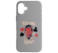Carcasa para iPhone 16 Plus Rockabilly Feeling Lucky Devil Dice 50 Retro Vintage Casino