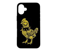 Carcasa para iPhone 16 Plus Rocker Rooster Punk Metal Rock and Roll Music Pollo