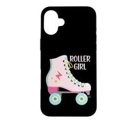 Carcasa para iPhone 16 Plus Roller Girl Skater Patinaje Retro Vintage Mujer 70s 80s 90s