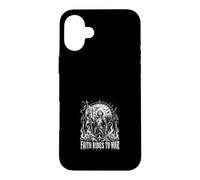 Carcasa para iPhone 16 Plus Rollos de Batalla a la fantasía del Caballero Medieval