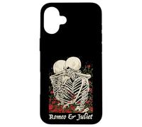Carcasa para iPhone 16 Plus Romeo & Juliet Esqueleto Pareja Abrazo Abraza Shakespeare Meme