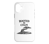 Carcasa para iPhone 16 Plus Rooted in Calm Camisa Divertida de jardinería Zen