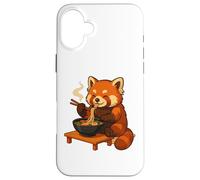 Carcasa para iPhone 16 Plus Roter Panda Mit Nudeln Ramen Kawaii Roter Panda