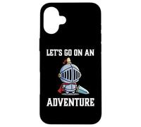 Carcasa para iPhone 16 Plus RPG Gamer Let's Go On An Adventure Knight Jugador Juego