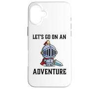 Carcasa para iPhone 16 Plus RPG Gamer Let's Go On An Adventure Knight Jugador Juego