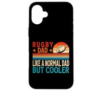 Carcasa para iPhone 16 Plus Rugby Dad Like A Normal Dad But Cooler - Funny Father's Day
