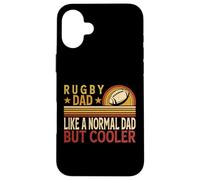 Carcasa para iPhone 16 Plus Rugby Dad Like A Normal Dad But Cooler - Funny Father's Day