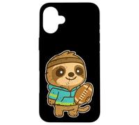 Carcasa para iPhone 16 Plus Rugby Perezoso con Dibujos Animados de Pelota