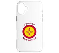 Carcasa para iPhone 16 Plus Ruidoso New Mexico NM Flag Zia - Recuerdo de Vacaciones