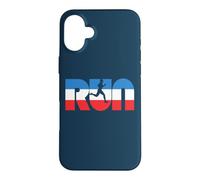 Carcasa para iPhone 16 Plus Run Vintage Red White & Blue Retro Runner Graphic