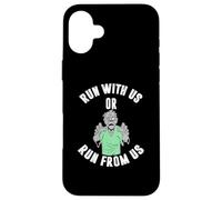 Carcasa para iPhone 16 Plus Run with us or Run from us us or Run from us