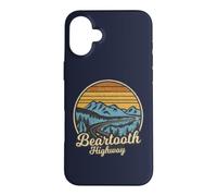 Carcasa para iPhone 16 Plus Ruta panorámica Nacional 212 Retro de la autopista Beartooth