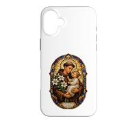 Carcasa para iPhone 16 Plus San Antonio De Padua Reza por Nosotros Sagrado Mosaico Arte Fe