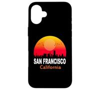 Carcasa para iPhone 16 Plus San Francisco California Vintage Sunset City State USA