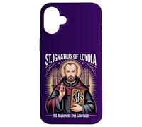 Carcasa para iPhone 16 Plus San Ignacio Loyola Ad Maiorem Dei Gloriam Jesuita católico