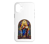 Carcasa para iPhone 16 Plus San Pablo Apóstol Catedral gótica Mosaico Sagrado Icono Arte