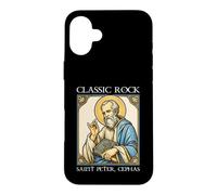 Carcasa para iPhone 16 Plus San Pedro Rock Clásico Vibra Católica Petros sobre Esta Roca
