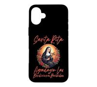 Carcasa para iPhone 16 Plus Santa Rita de Cascia agradezco Las bendiciones recibidas