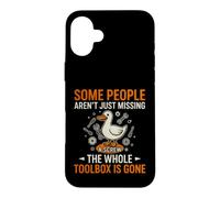 Carcasa para iPhone 16 Plus Sarcástico Divertido Diciendo Que Algunas Personas No Están Desaparecidas