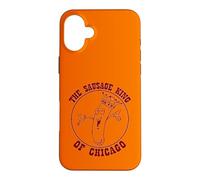 Carcasa para iPhone 16 Plus Sausage King Chicago Foodie - Ventilador de pie para Perros Calientes