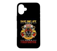 Carcasa para iPhone 16 Plus Save A Hundred Lives You'Re A Firefighter Fireman