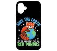 Carcasa para iPhone 16 Plus Save The Earth Es el único Planeta Que Tiene Pandas Rojos