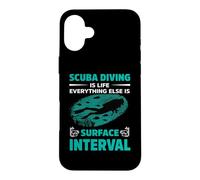Carcasa para iPhone 16 Plus Scuba Diving Is Life Everything Else Is Surface Dive Diver