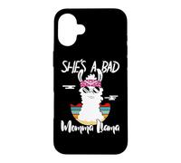 Carcasa para iPhone 16 Plus She's a Bad Momma Llama - Mama Funny - Vintage Mom Gift