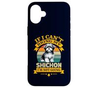 Carcasa para iPhone 16 Plus Si no Puedo traer a mi Perro Shichon, no voy a ser Perro Retro