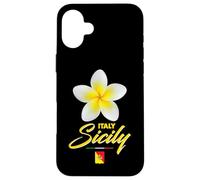 Carcasa para iPhone 16 Plus Sicily Italy Tropical Flower Yellow Frangipani Aesthetic Art