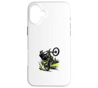Carcasa para iPhone 16 Plus Silent Speed Wheelie Rider Urban Bike Gráfico