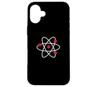 Carcasa para iPhone 16 Plus Símbolo atómico Ciencia Física Diseño de átomos