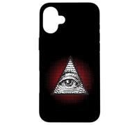 Carcasa para iPhone 16 Plus Símbolo Secreto Illuminati de la pirámide mística del Ojo Que Todo lo ve