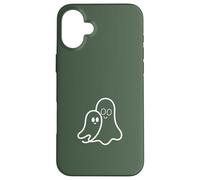 Carcasa para iPhone 16 Plus Simple Modern Two Ghosts Outline - Verde Salvia