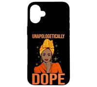 Carcasa para iPhone 16 Plus Sin disculpas Top Black Queen Melanin Sista Pascua Primavera