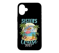 Carcasa para iPhone 16 Plus Sisters Cruise 2027 Flamingo Sister Vacaciones