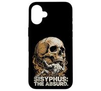 Carcasa para iPhone 16 Plus Sisyphus The Absurd Vintage Philosophical Skull