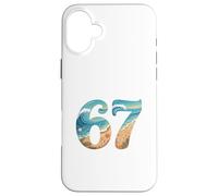 Carcasa para iPhone 16 Plus Six SSix Seven Beach Summer Waves Diversión Niñas Niños Hombres