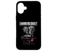 Carcasa para iPhone 16 Plus Smokeologist Funny BBQ Smoker Pitmaster Grill Master Humor