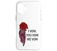 Carcasa para iPhone 16 Plus Smutty Book Merch I Vow You Vow We Vow Sign Dark Romance