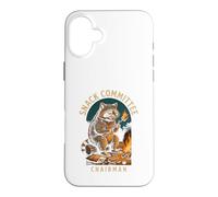 Carcasa para iPhone 16 Plus Snack Committee Chairman, Raccoon Camping Humor