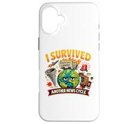 Carcasa para iPhone 16 Plus Sobreviví a Otro Ciclo de Noticias Caos Divertido