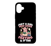 Carcasa para iPhone 16 Plus Solo Chica Le Encanta Ayunar Iftar Musulmán Ramadán