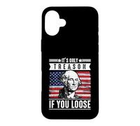 Carcasa para iPhone 16 Plus Solo es traición si pierdes a George Washington Patriotic