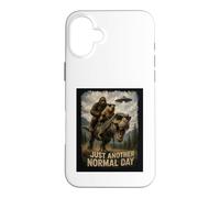 Carcasa para iPhone 16 Plus Solo Otro día Normal | Retro Bigfoot Capibara T-Rex