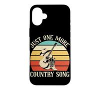 Carcasa para iPhone 16 Plus Solo una canción Country más Amante de la música Country Occidental
