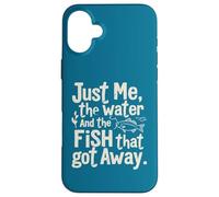 Carcasa para iPhone 16 Plus Solo yo, el Agua y el pez Que se escapó: Divertida Pesca